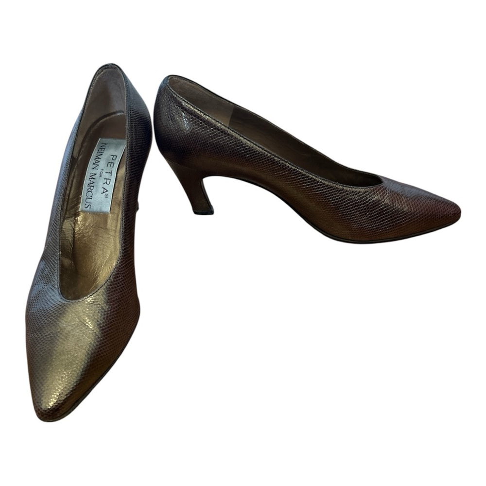 Neiman Marcus Brown Pumps